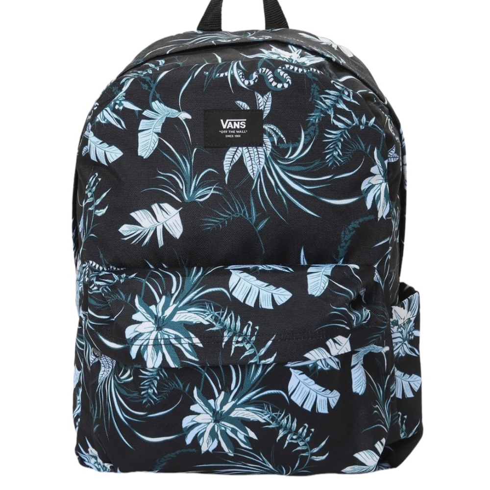 🎒SCHOOL SALE🎒Vans Old Skool H2O Backpack Black Flower Laptop Bag VN0A5E2S0ZB - Picture 2 of 10